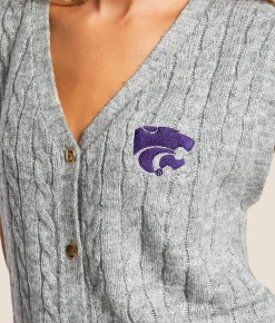 Gameday SOCIAL® K-State Sweater Vest Grey Outlet
