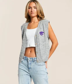 Gameday SOCIAL® K-State Sweater Vest Grey Outlet