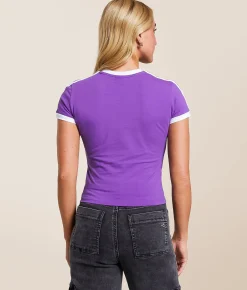 HYPE AND VICE K-State Wildcats Baby Cropped T-Shirt Purple Discount