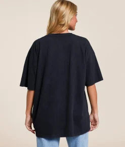 Tops | Gameday SOCIAL® K-State Wildcats Oversized T-Shirt Black
