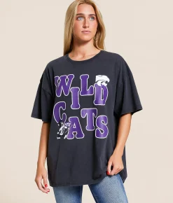 Gameday SOCIAL® K-State Wildcats Oversized T-Shirt Black Online