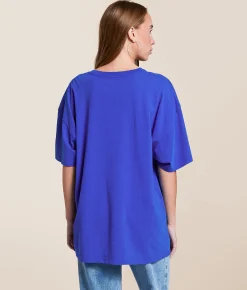 Gameday SOCIAL® KU Jayhawks Oversized T-Shirt Washed Royal New