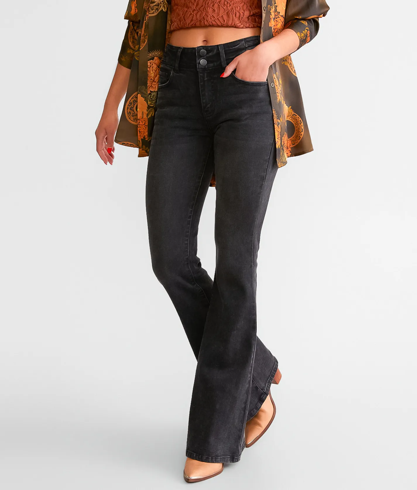 Jeans|Bottoms | KanCan Signature Kurvy High Rise Flare Stretch Jean Jamie