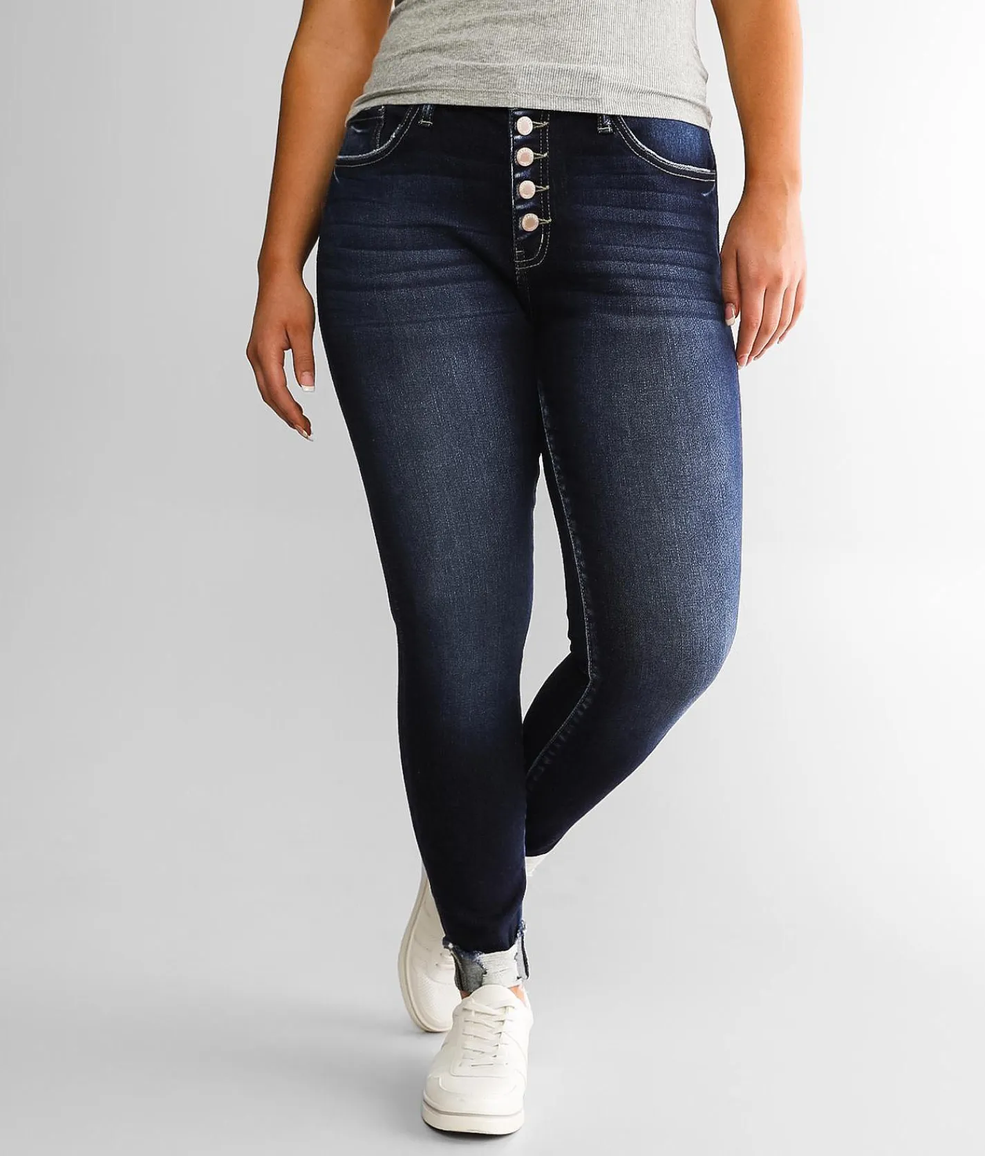 KanCan Signature Kurvy Mid-Rise Ankle Skinny Jean Jasmin Sale