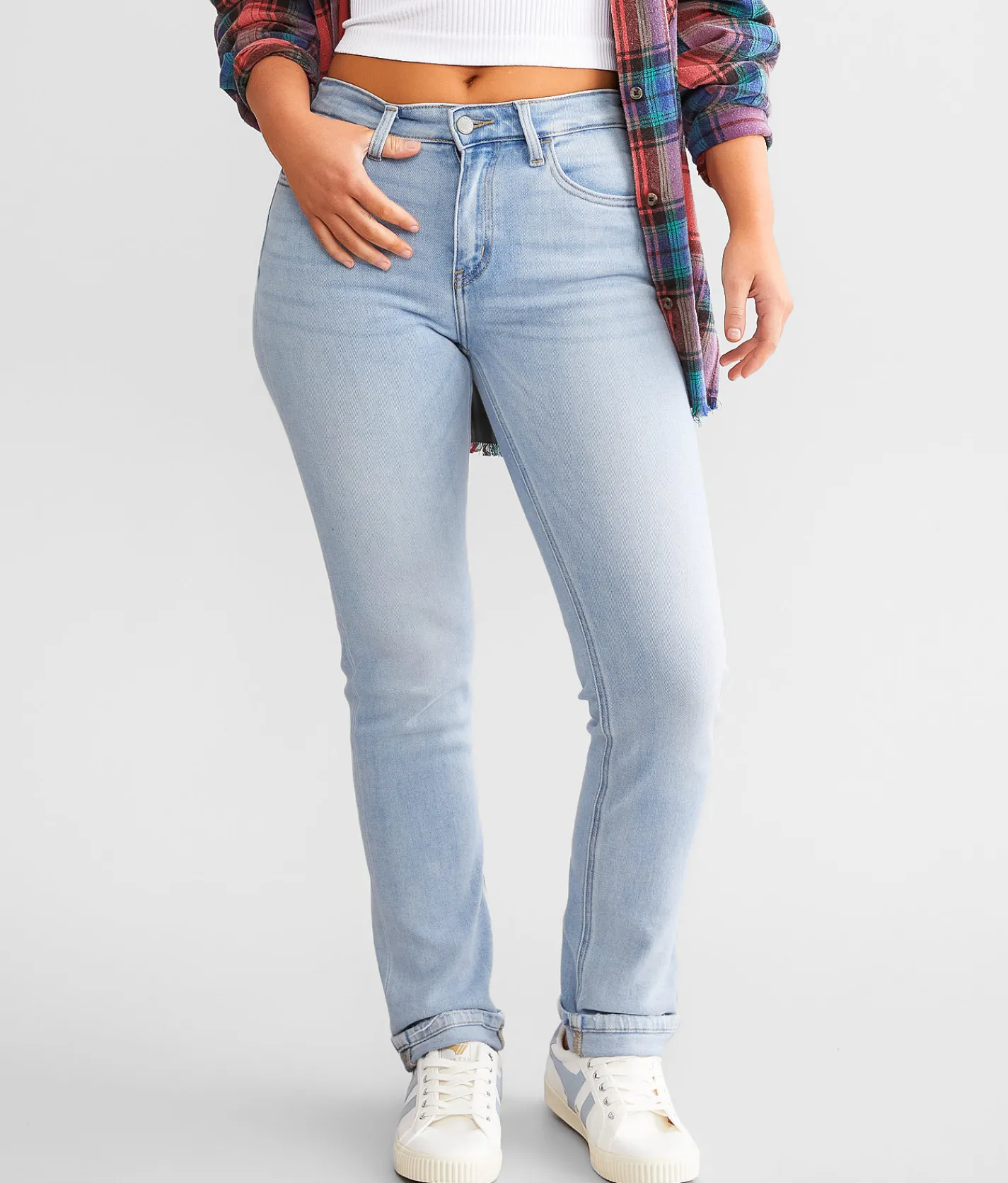 Jeans|Bottoms | KanCan Signature Kurvy Mid-Rise Straight Stretch Jean Hannah