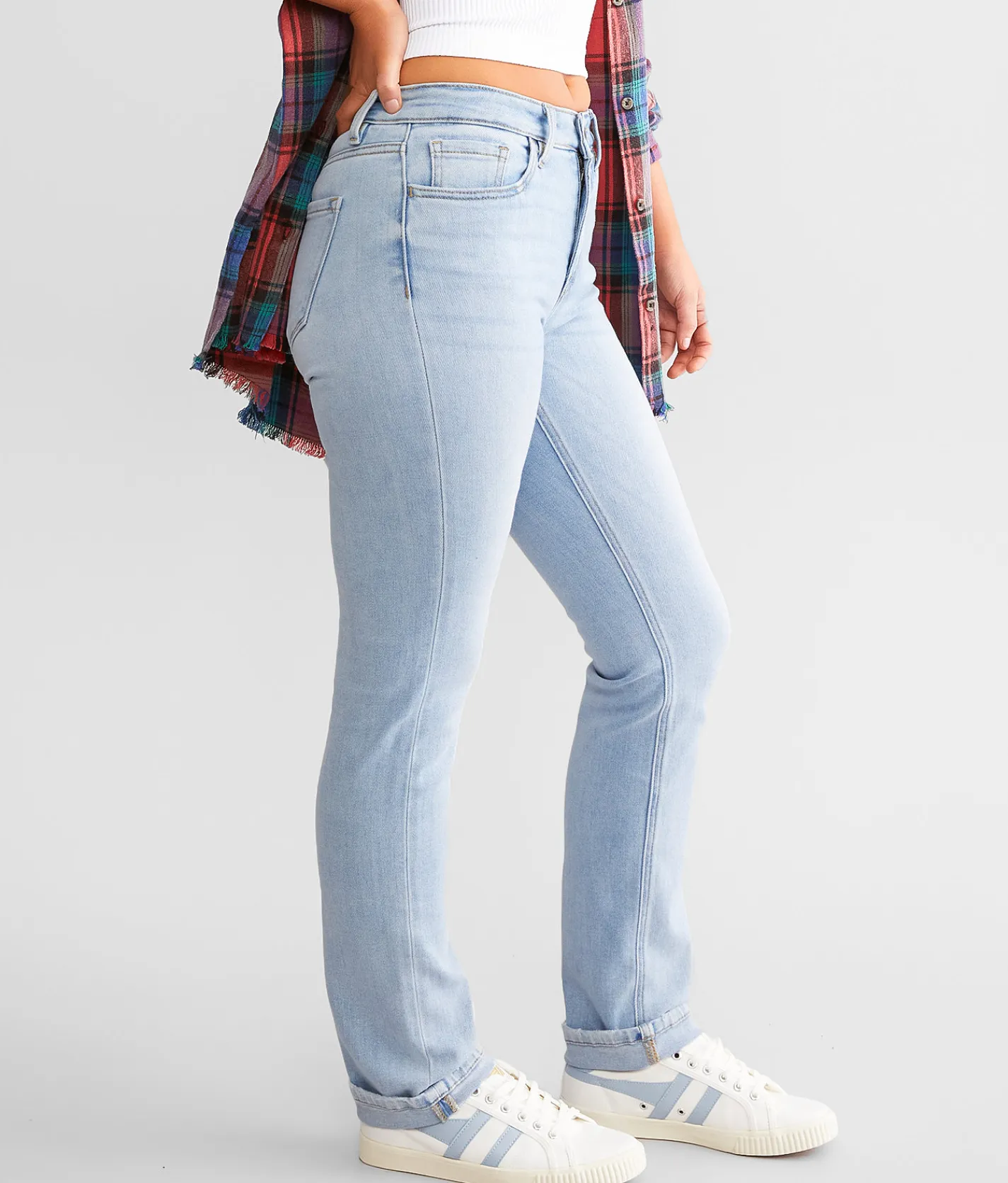 Jeans|Bottoms | KanCan Signature Kurvy Mid-Rise Straight Stretch Jean Hannah