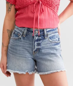 Bottoms|Shorts | KanCan Signature Kurvy Mid-Rise Stretch Short Carla
