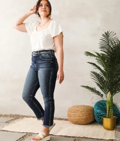 KanCan Signature Kurvy Ultra High Ankle Straight Jean Tessa Best