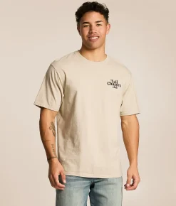 Tops|Graphic T-Shirts | Tail Chasers Club Labs Unlimited T-Shirt Ivory Pigment Dye