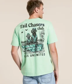 Tops|Graphic T-Shirts | Tail Chasers Club Labs Unlimited T-Shirt Brook Green
