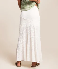 Bottoms | Lush Lace Maxi Skirt White