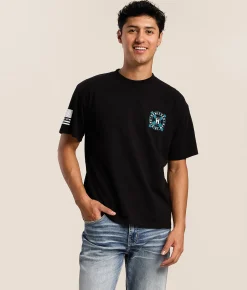 Tops|Graphic T-Shirts | Howitzer Lady Liberty T-Shirt Black