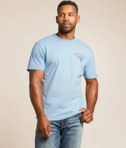 Tops|Graphic T-Shirts | Sullen Lady Luck T-Shirt Soft Chambray