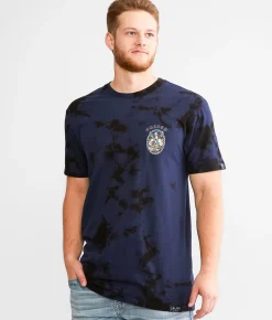 Graphic T-Shirts | Sullen Lady Luck T-Shirt Navy Black Crystal Wash