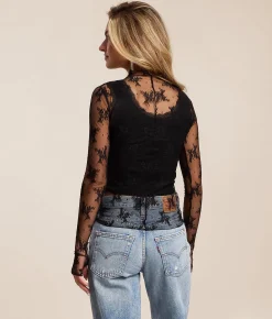 Free People Lady Lux Layering Top Black Online