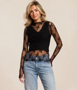 Free People Lady Lux Layering Top Black Online