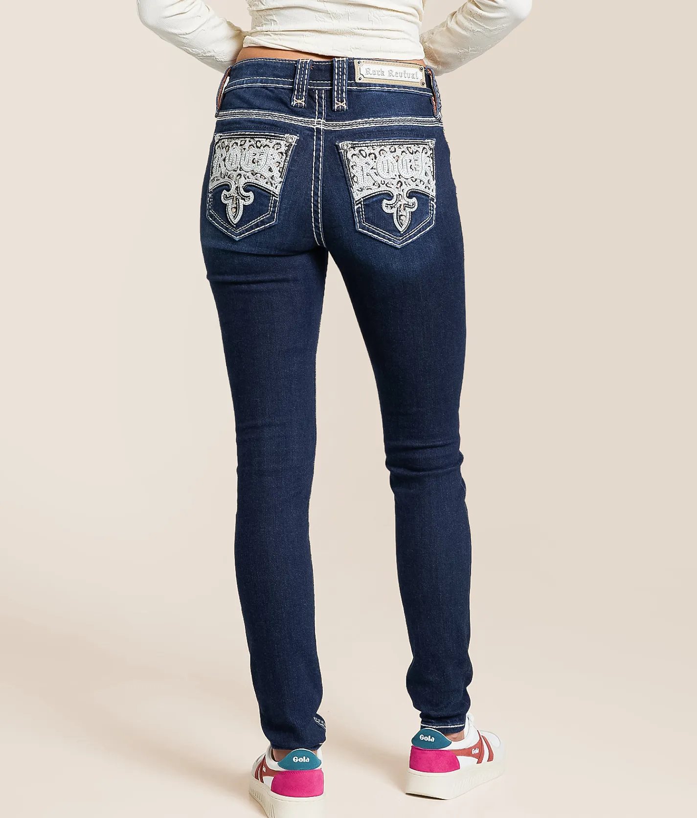Jeans | Rock Revival Lainna Mid-Rise Skinny Stretch Jean Lainna MS203