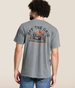 Tops|Graphic T-Shirts | Off The Grid Lander T-Shirt Storm Grey