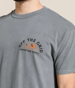 Tops|Graphic T-Shirts | Off The Grid Lander T-Shirt Storm Grey
