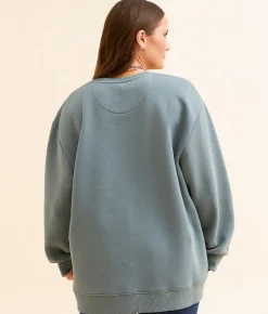 Wrangler® Landscape Oversized Pullover Goblin Blue Best
