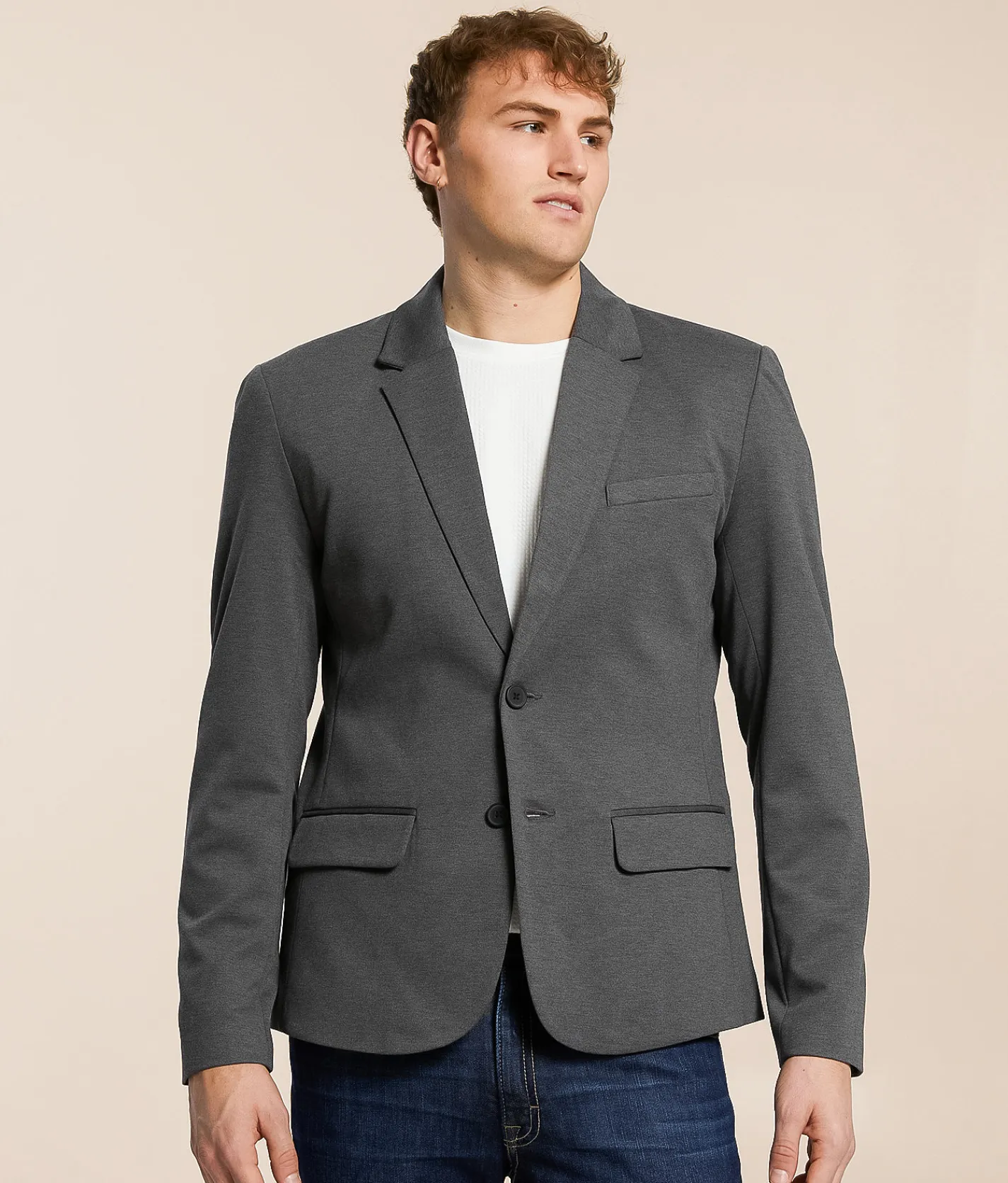 Coats & Jackets | BLEND Langford Blazer Charcoal Mix