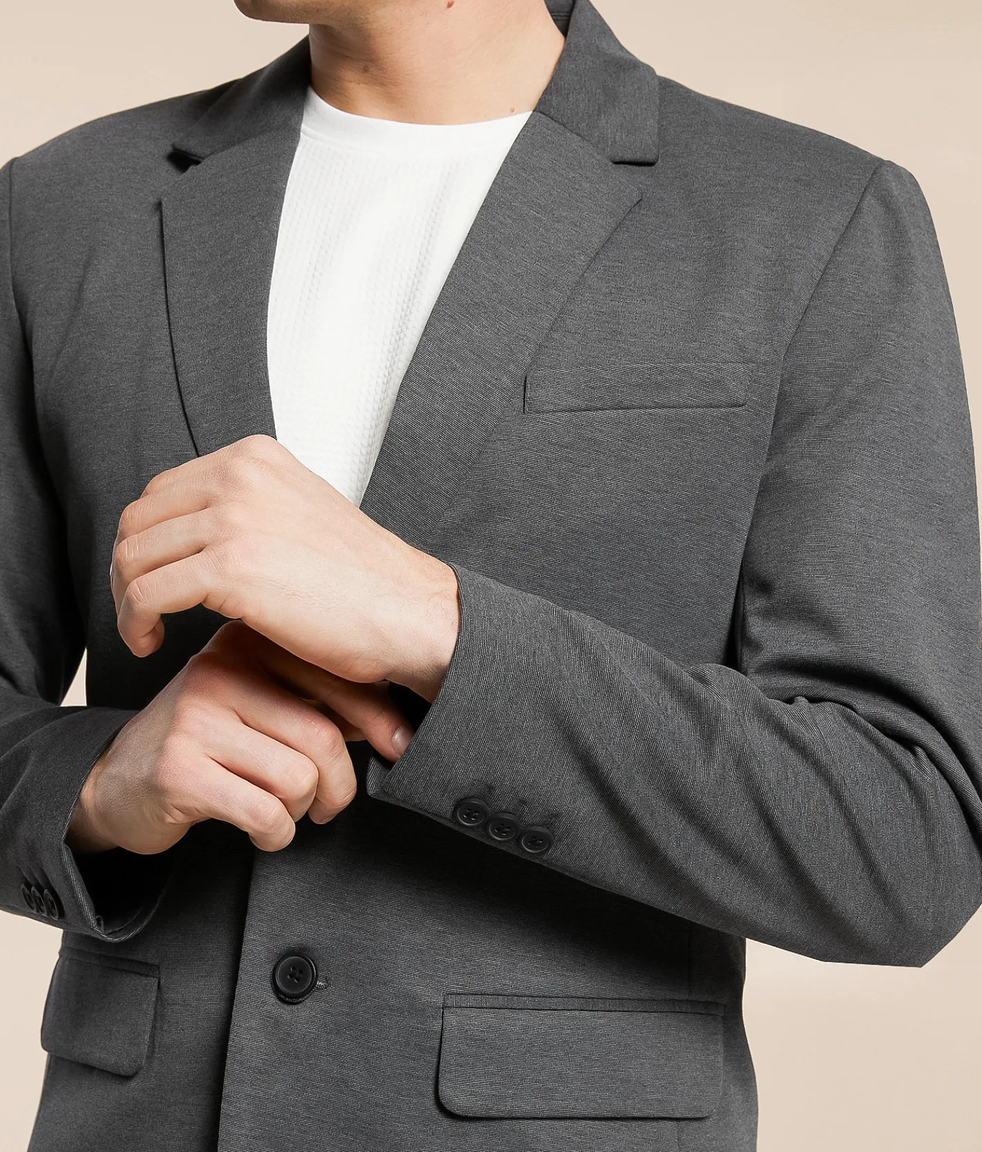 Coats & Jackets | BLEND Langford Blazer Charcoal Mix