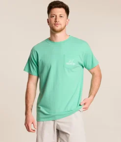 Tops|Graphic T-Shirts | Fieldstone mouth Bass T-Shirt Biscay Green