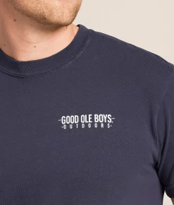 Good Ole Boys Outdoors Largemouth Jump Line T-Shirt Navy Discount