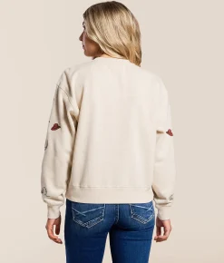 Tops | Ariat L Pullover Oatmeal Heather