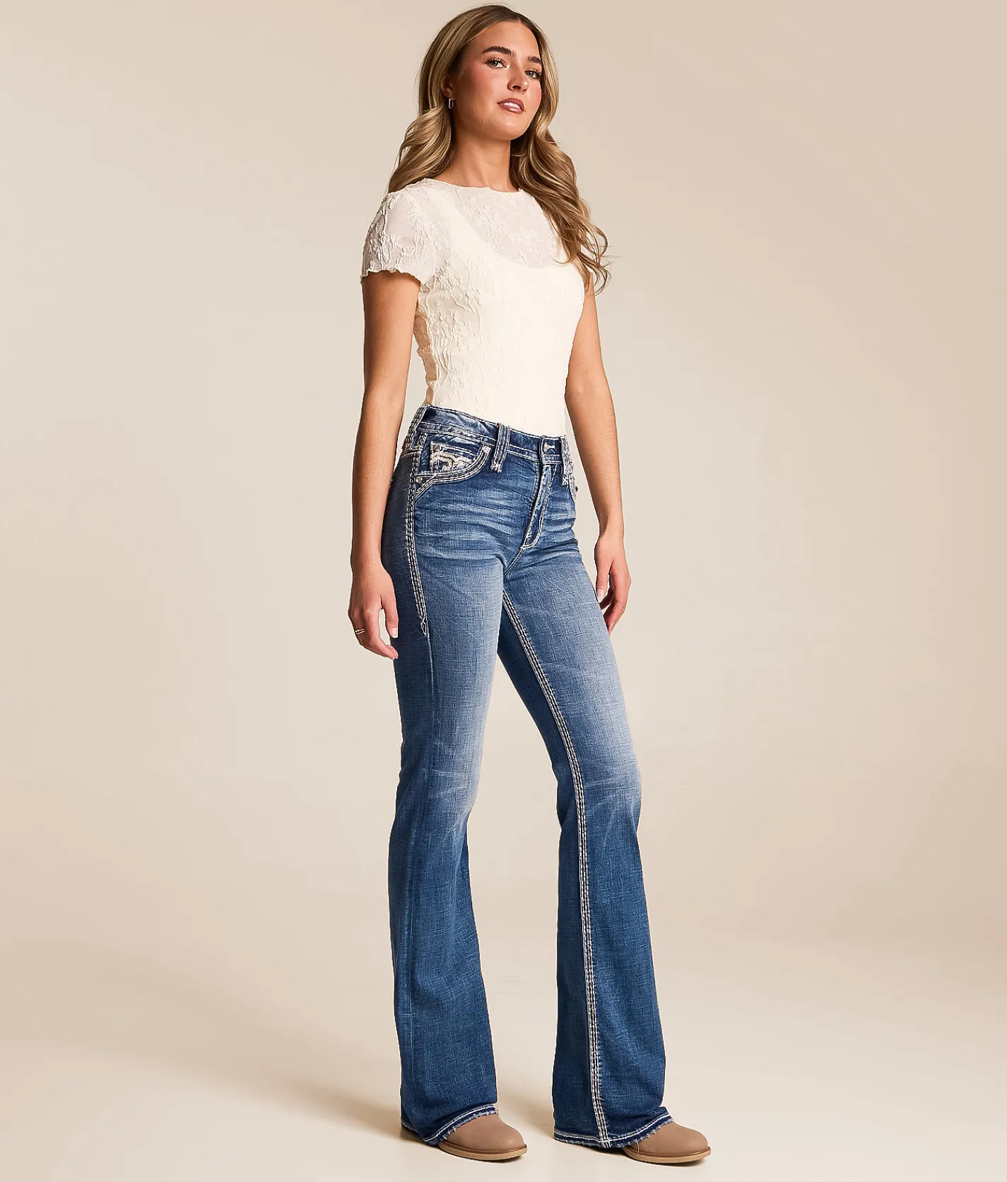 Bottoms | Rock Revival Larose High Rise Boot Stretch Jean Larose UB201