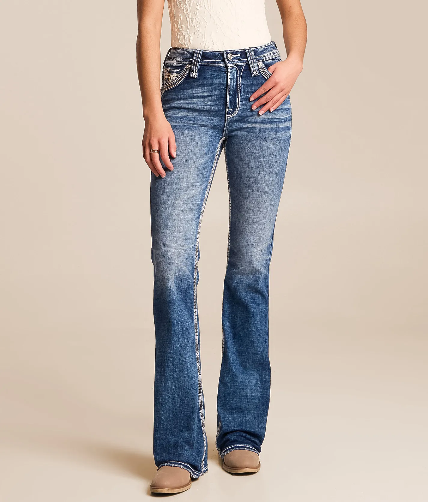 Bottoms | Rock Revival Larose High Rise Boot Stretch Jean Larose UB201