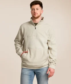 Kimes Ranch La Rue Quarter Zip Pullover Natural Hot