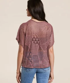 Daytrip Laser-Cut Two-Way Top Burlwood Hot