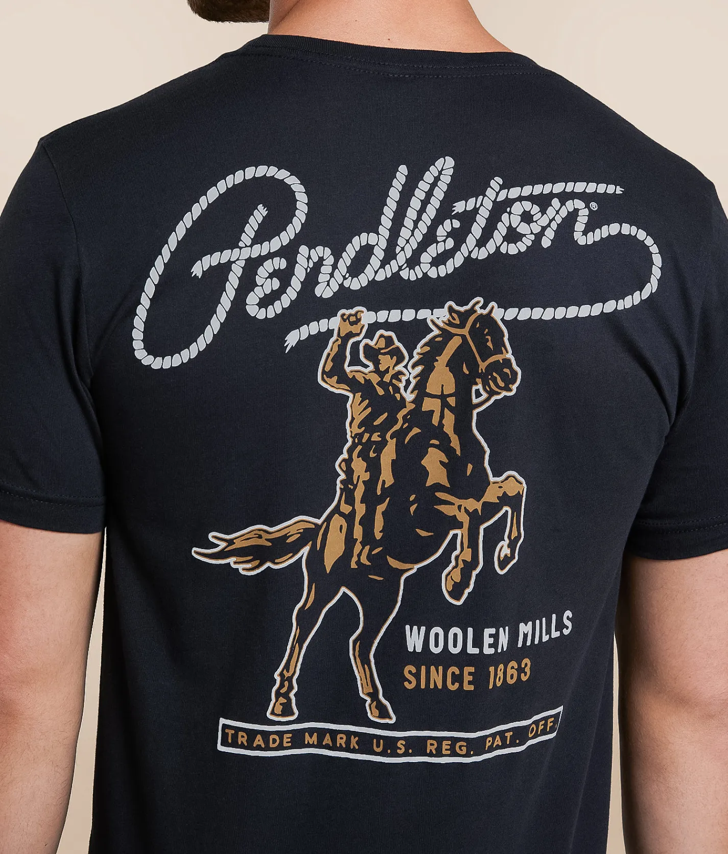 Pendleton Lasso T-Shirt Vintage Black Discount