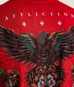 Tops|Graphic T-Shirts | Affliction Last Dagger T-Shirt Chili Pepper