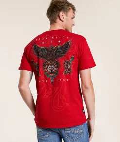 Tops|Graphic T-Shirts | Affliction Last Dagger T-Shirt Chili Pepper