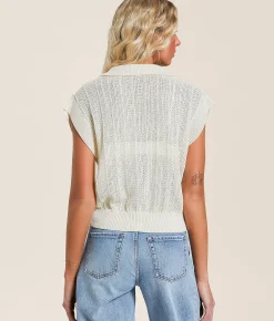 White Crow Lauden Sweater Sea Salt Hot