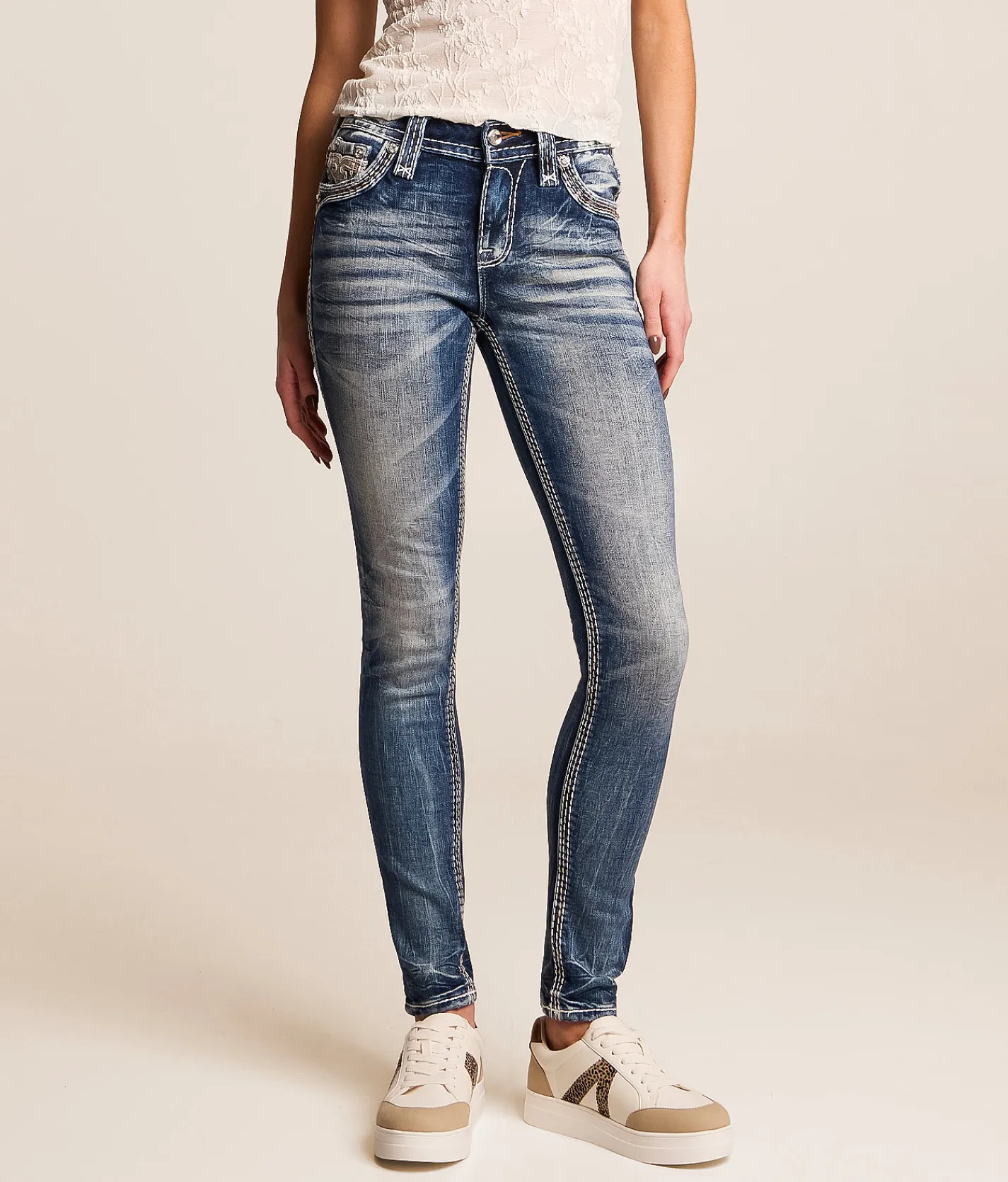 Rock Revival Lavinia Mid-Rise Skinny Stretch Jean Lavinia S200 Online