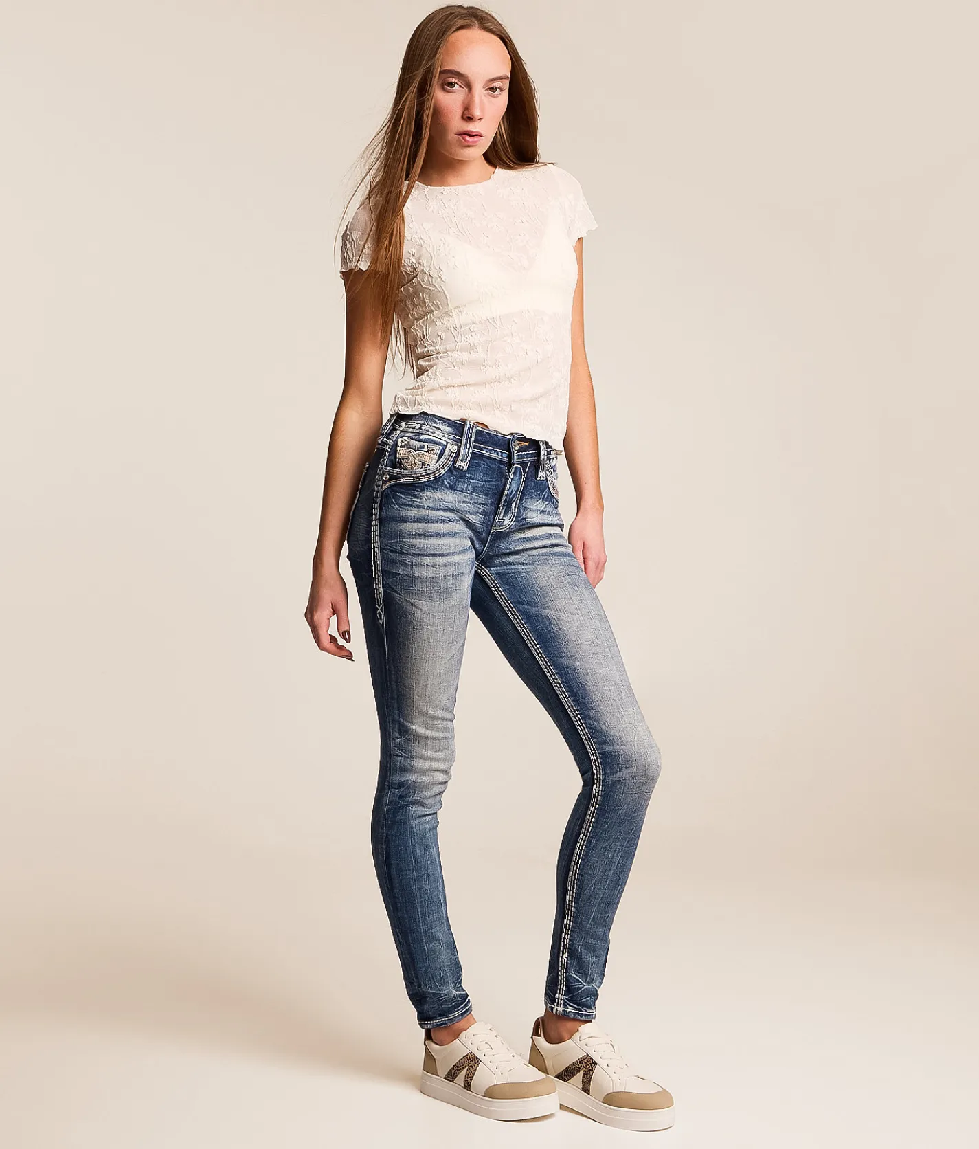 Rock Revival Lavinia Mid-Rise Skinny Stretch Jean Lavinia S200 Online