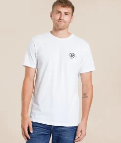 Ariat Layered Bronco Shield T-Shirt White Online