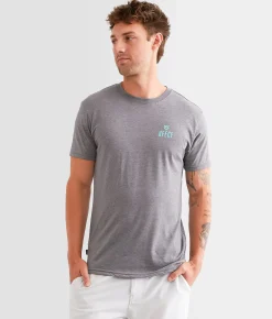 Veece Layered Columns T-Shirt Smoked Heather Discount