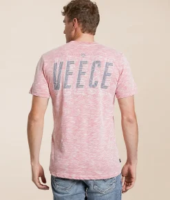 Veece Layered Columns T-Shirt Pro Red Hot