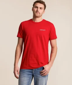 Ariat Layered Patriot Stamper T-Shirt Redline Clearance