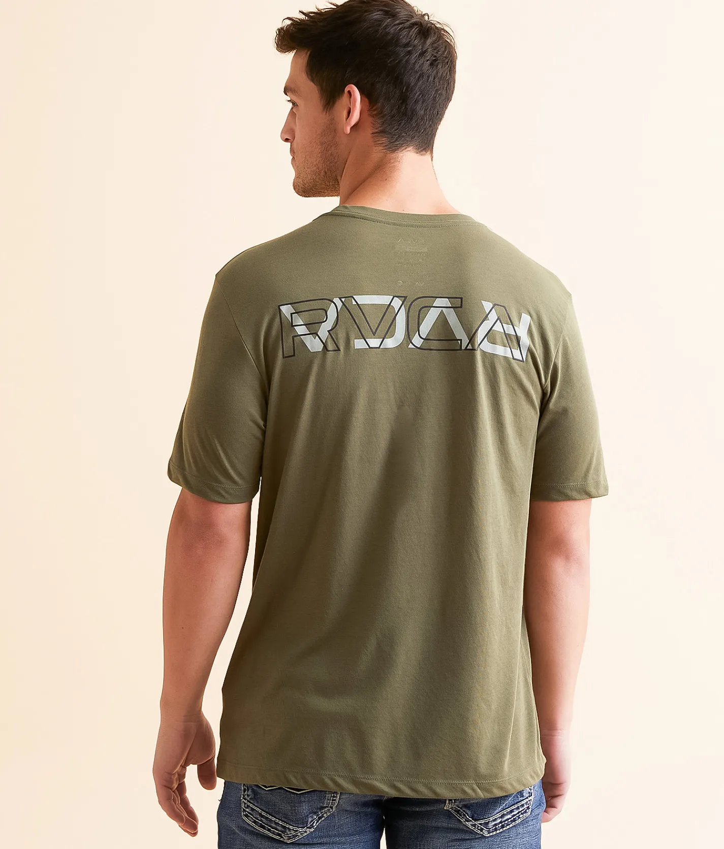 RVCA Layer Flip Sport T-Shirt Olive Sale