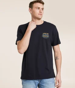Brixton Layin' Low T-Shirt Black Clearance