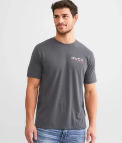 RVCA Layover Pin Sport T-Shirt Slate Clearance