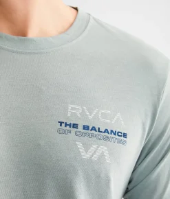RVCA Layover Sport T-Shirt Scrub Heather New