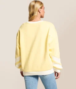 Modish Rebel Lazy Days Oversized Pullover Yellow Clearance