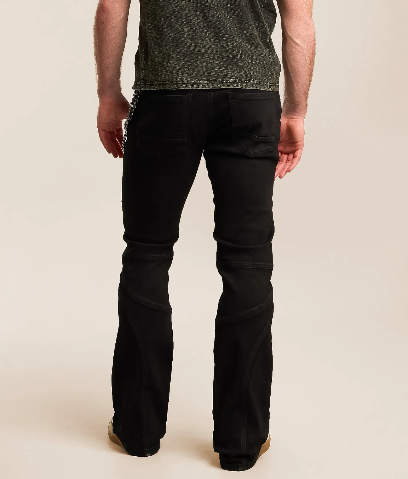 Bottoms|Jeans | Smoke Rise® Lazy Stacked Flare Stretch Jean Glow Black