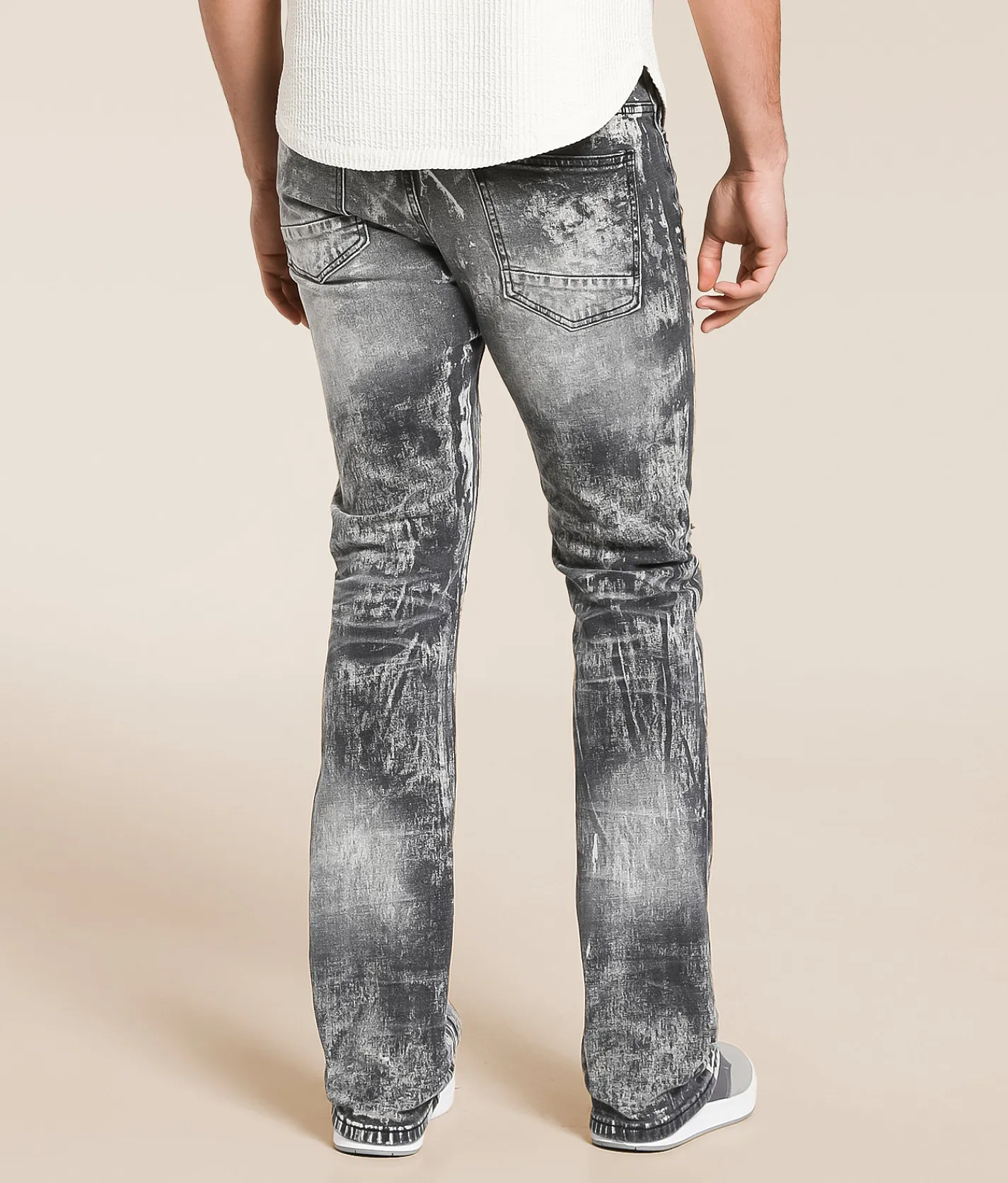 Bottoms|Jeans | Smoke Rise® Lazy Stacked Flare Stretch Jean Titan Grey